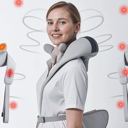 Electric Neck & Shoulder Massager with Heat – Hands-Free Deep Tissue Massager