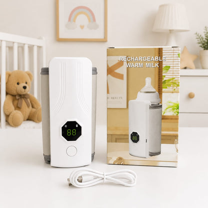 Portable USB Rechargeable Baby Milk Warmer | Digital