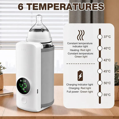 Portable USB Rechargeable Baby Milk Warmer | Digital