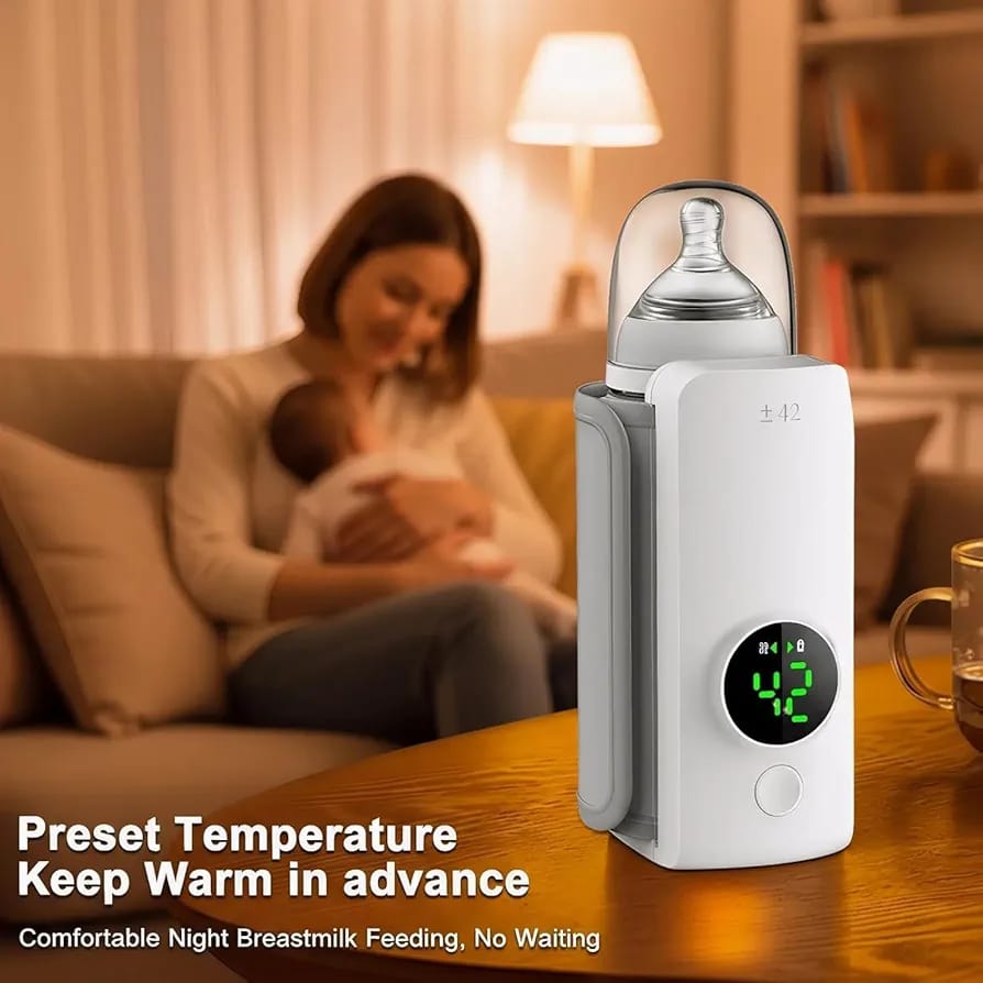 Portable USB Rechargeable Baby Milk Warmer | Digital