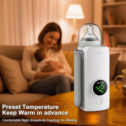 Portable USB Rechargeable Baby Milk Warmer | Digital