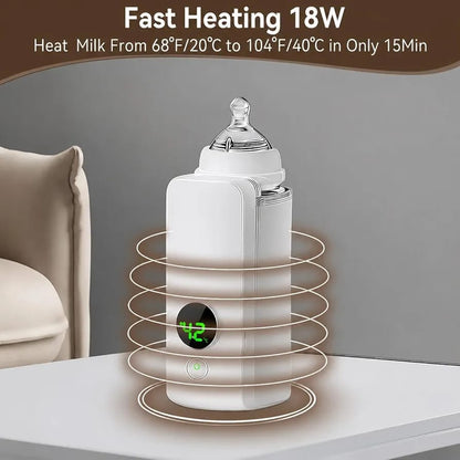 Portable USB Rechargeable Baby Milk Warmer | Digital