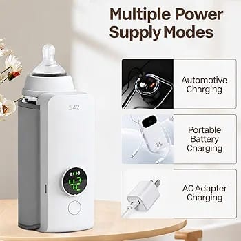 Portable USB Rechargeable Baby Milk Warmer | Digital